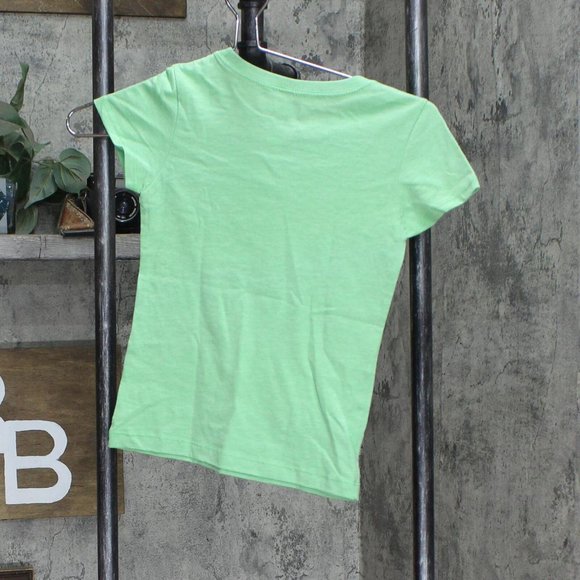 NEW Netflix Girls Stranger Things Hhs Short Sleeve Tee T Shirt Green Apple S - Picture 3 of 4